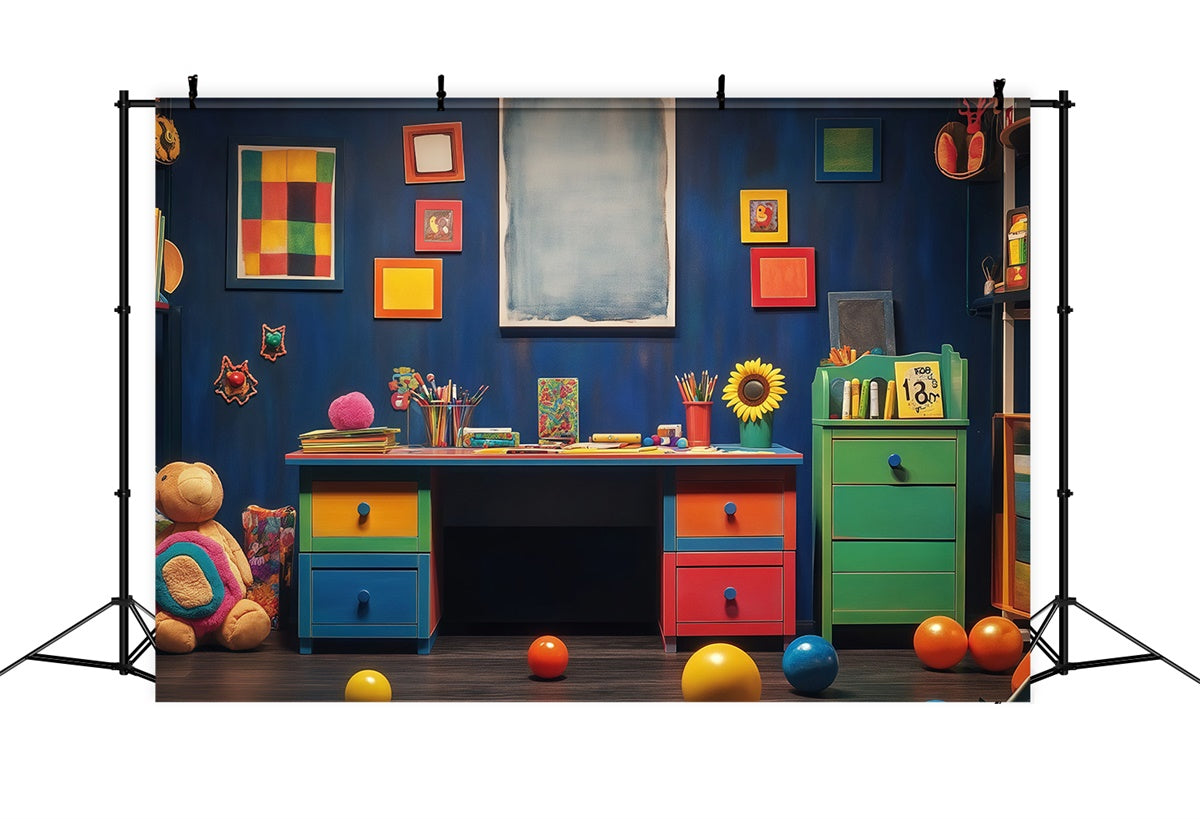 Back To School Backdrops Whimsy Learning Zone Backdrop BRP57-32