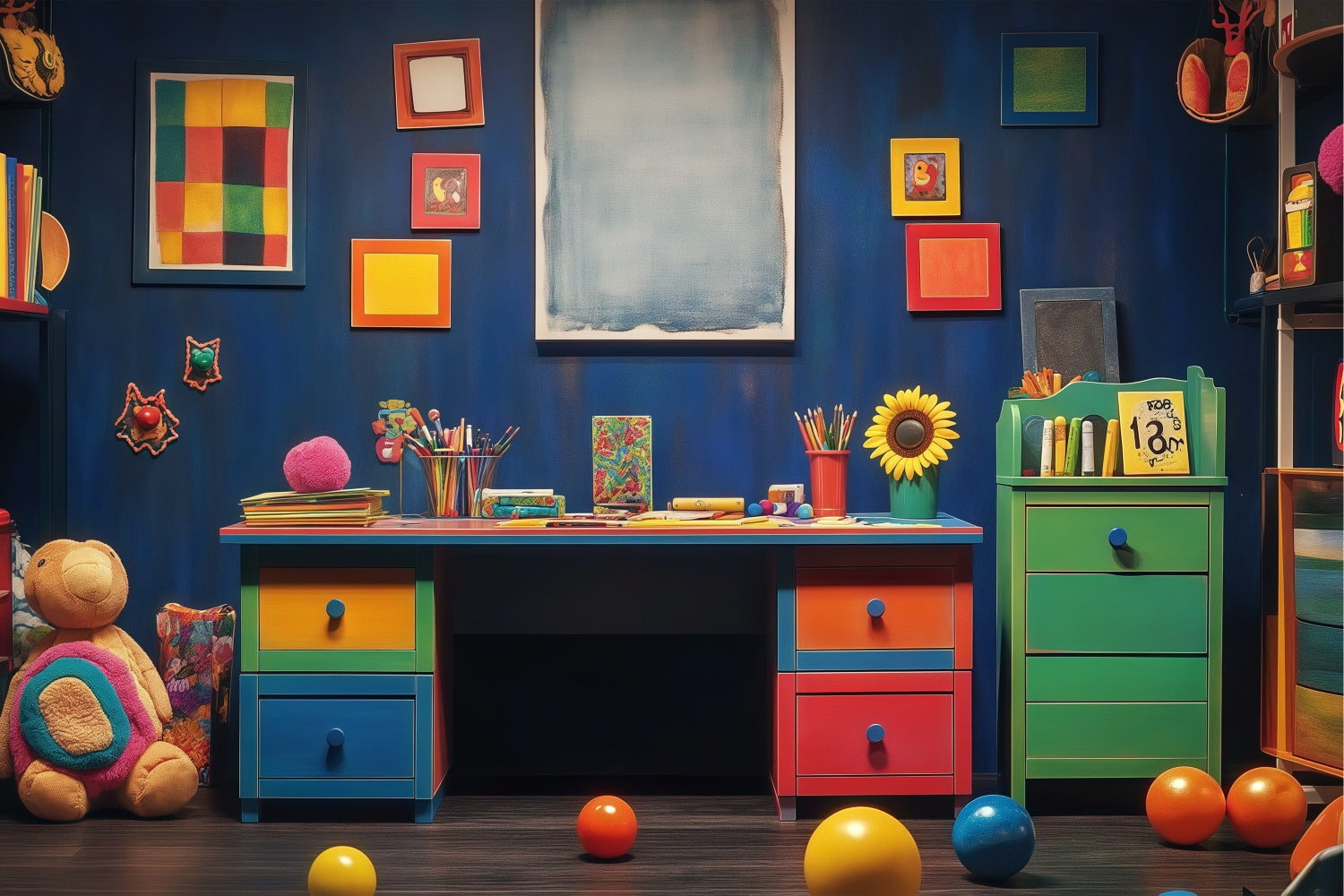 Back To School Backdrops Whimsy Learning Zone Backdrop BRP57-32