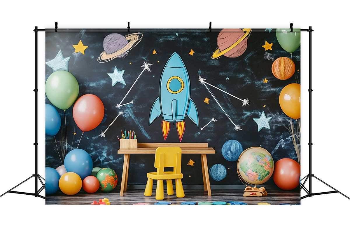Classroom Backdrops Rocket Classroom Adventure Backdrop BRP57-34
