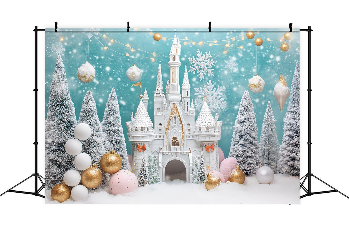 Castle Photo Backdrop Winter Royal Celebration Backdrop BRP57-371