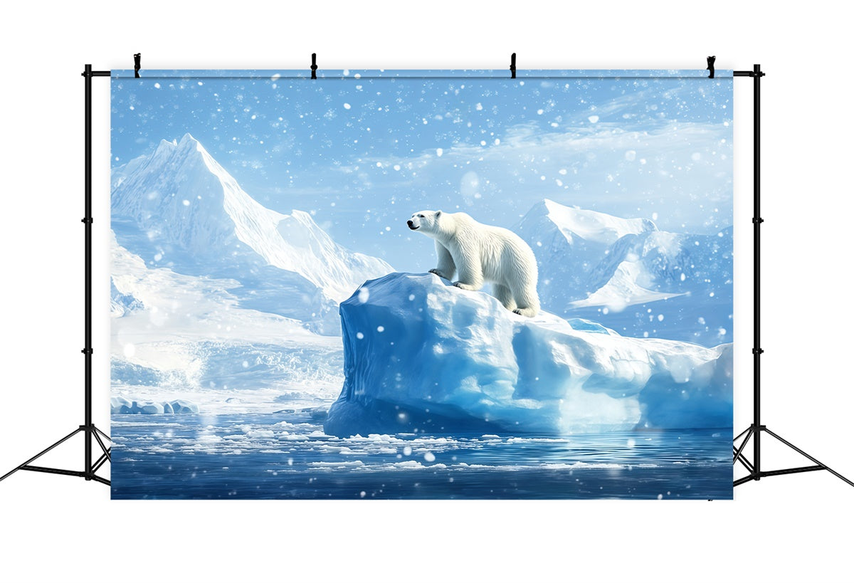 Winter Scene Backdrop Whispering Iceberg Polar Backdrop BRP57-385