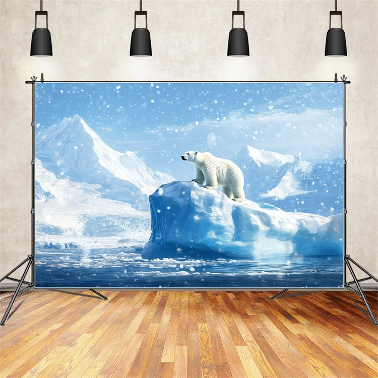 Winter Scene Backdrop Whispering Iceberg Polar Backdrop BRP57-385