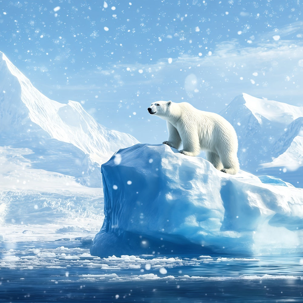 Winter Scene Backdrop Whispering Iceberg Polar Backdrop BRP57-385