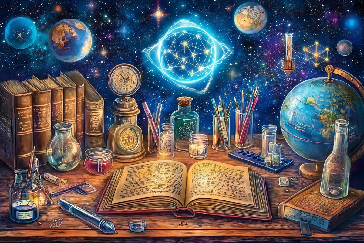 Back To School Backdrops Stellar Discovery Desk Backdrop BRP57-39