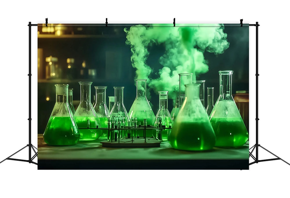 Chemistry Backdrop Smoky Science Scene Backdrop BRP57-41