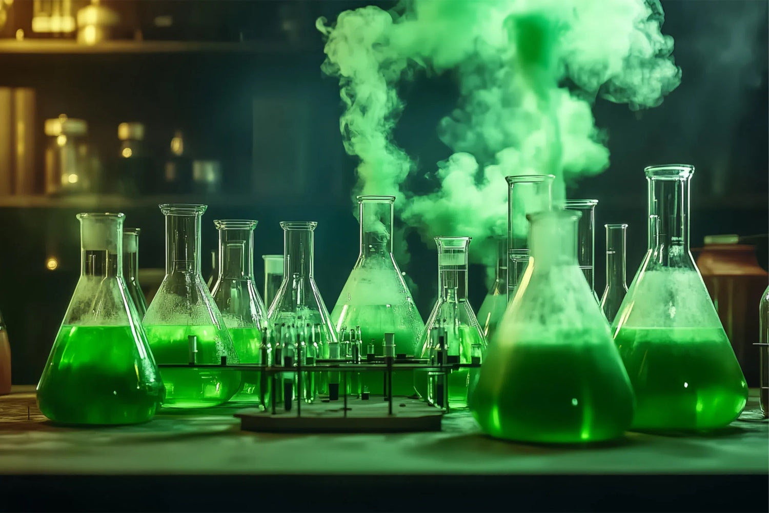 Chemistry Backdrop Smoky Science Scene Backdrop BRP57-41