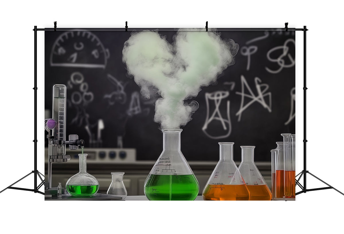 Chemistry Backdrop Smoky Experiment Fun Backdrop BRP57-46