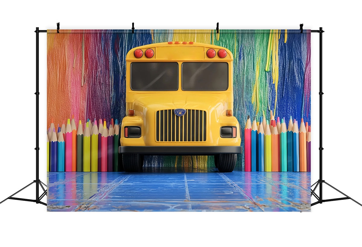 School Photo Backdrop Magic School Bus Vibes Backdrop BRP57-50