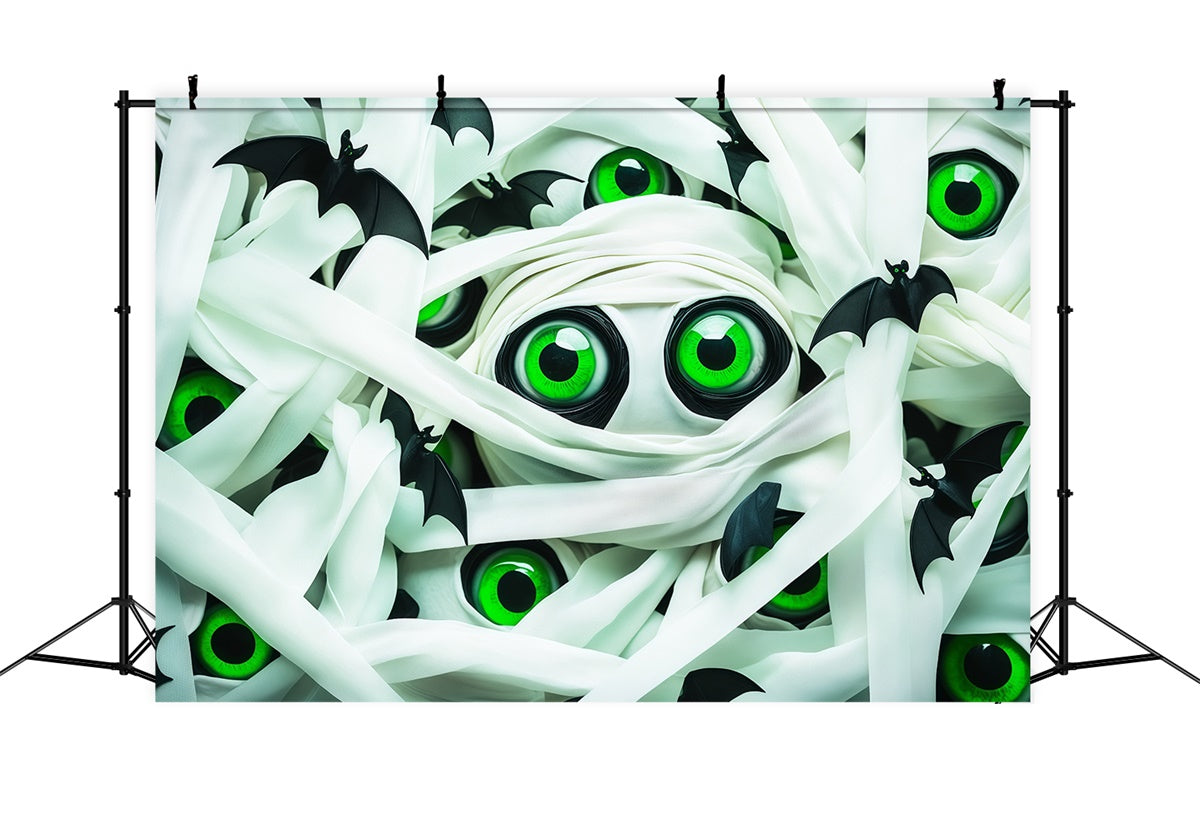 Spooky Halloween Backdrop Green Gaze Halloween Backdrop BRP57-81