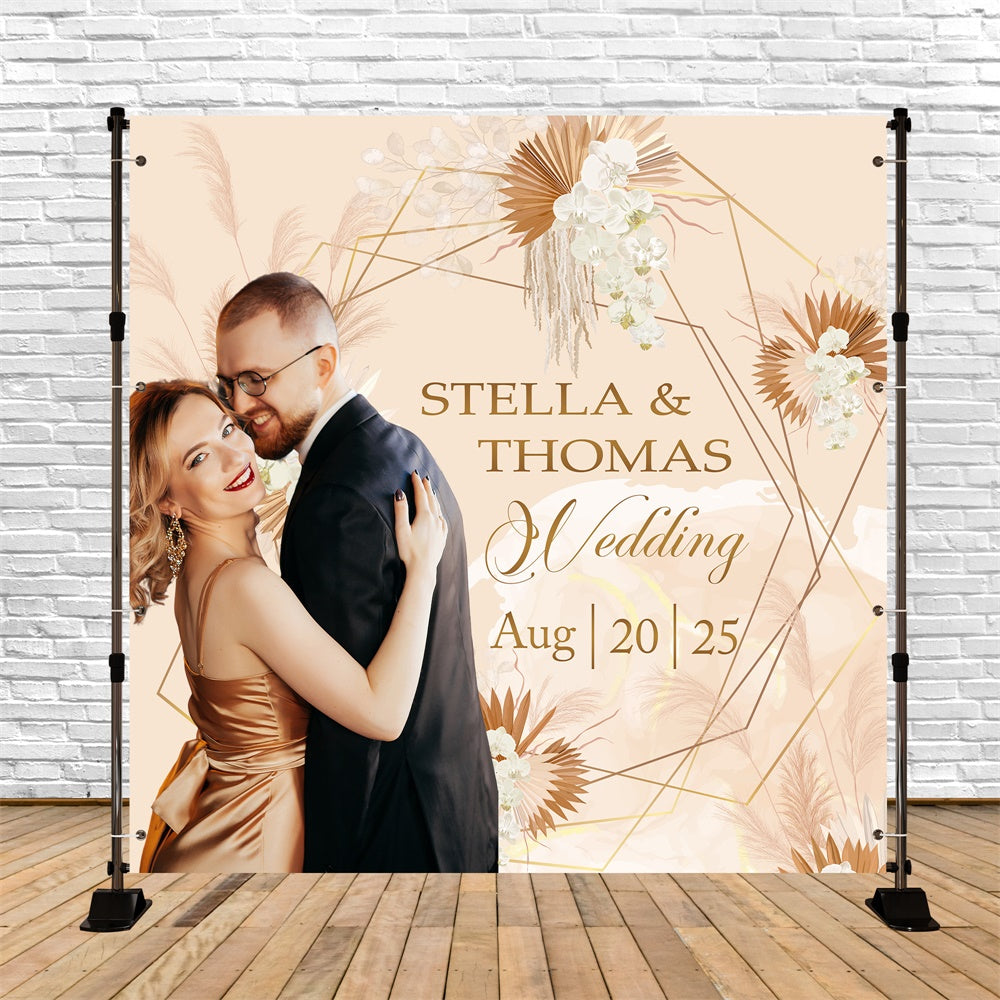 Backdrops For Weddings Luxe Golden Celebration Customized Backdrop BRP6-116