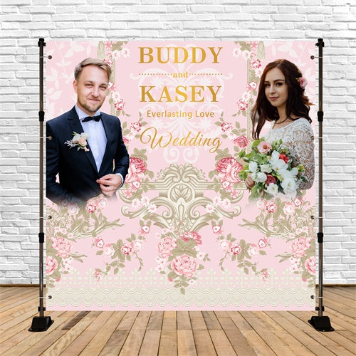 Backdrops For Weddings Soft Rose Elegant Custom Backdrop BRP6-136
