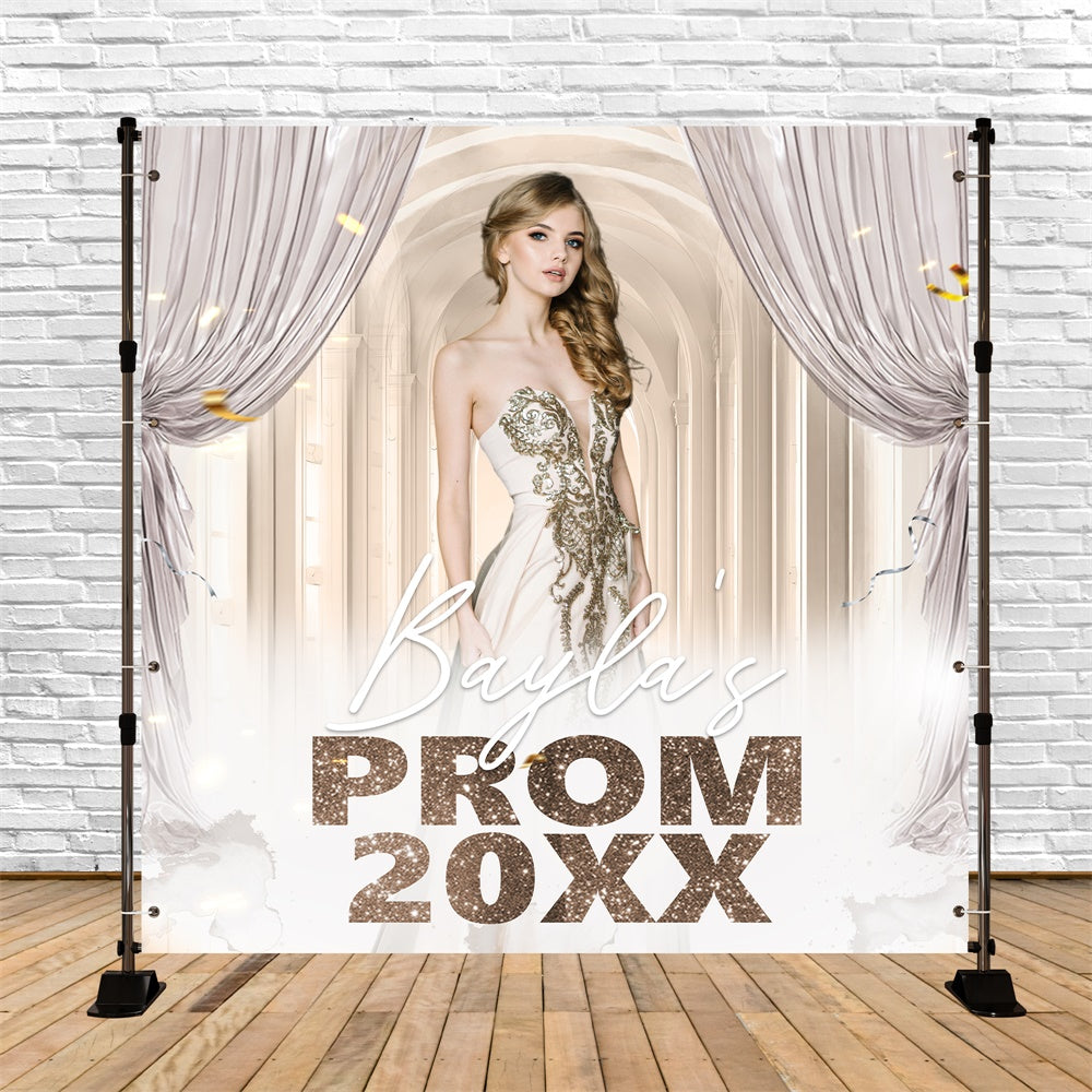 Prom 2025 Backdrop Glamour Archway Custom Party Graduation Backdrop BRP6-156