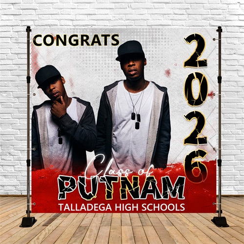 Graduation Backdrops Street Vibe Personalized Party Graduation Backdrop BRP6-169