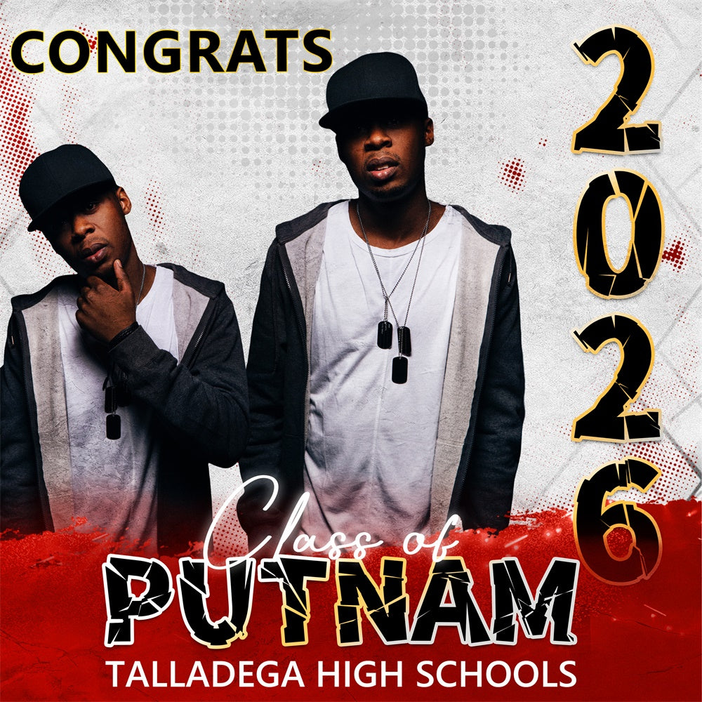 Graduation Backdrops Street Vibe Personalized Party Graduation Backdrop BRP6-169
