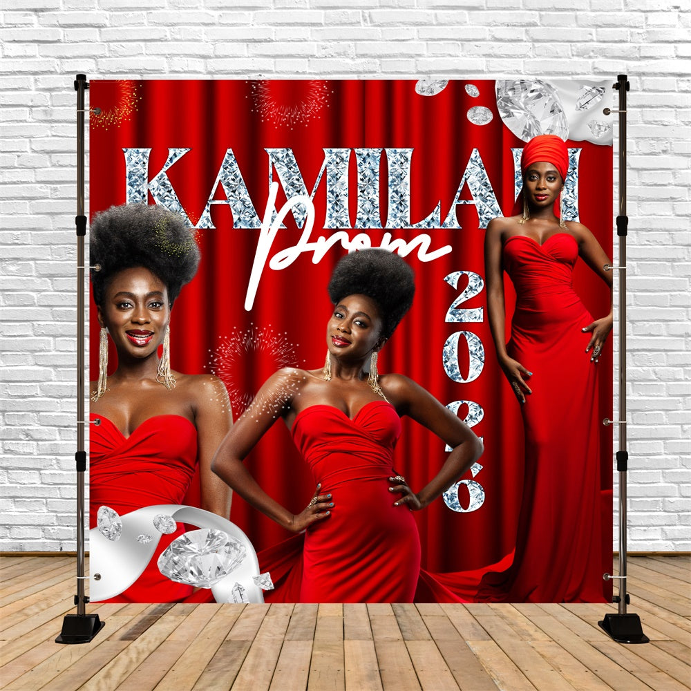 Prom Backdrop Ideas Scarlet Elegance Custom Party Graduation Backdrop BRP6-185