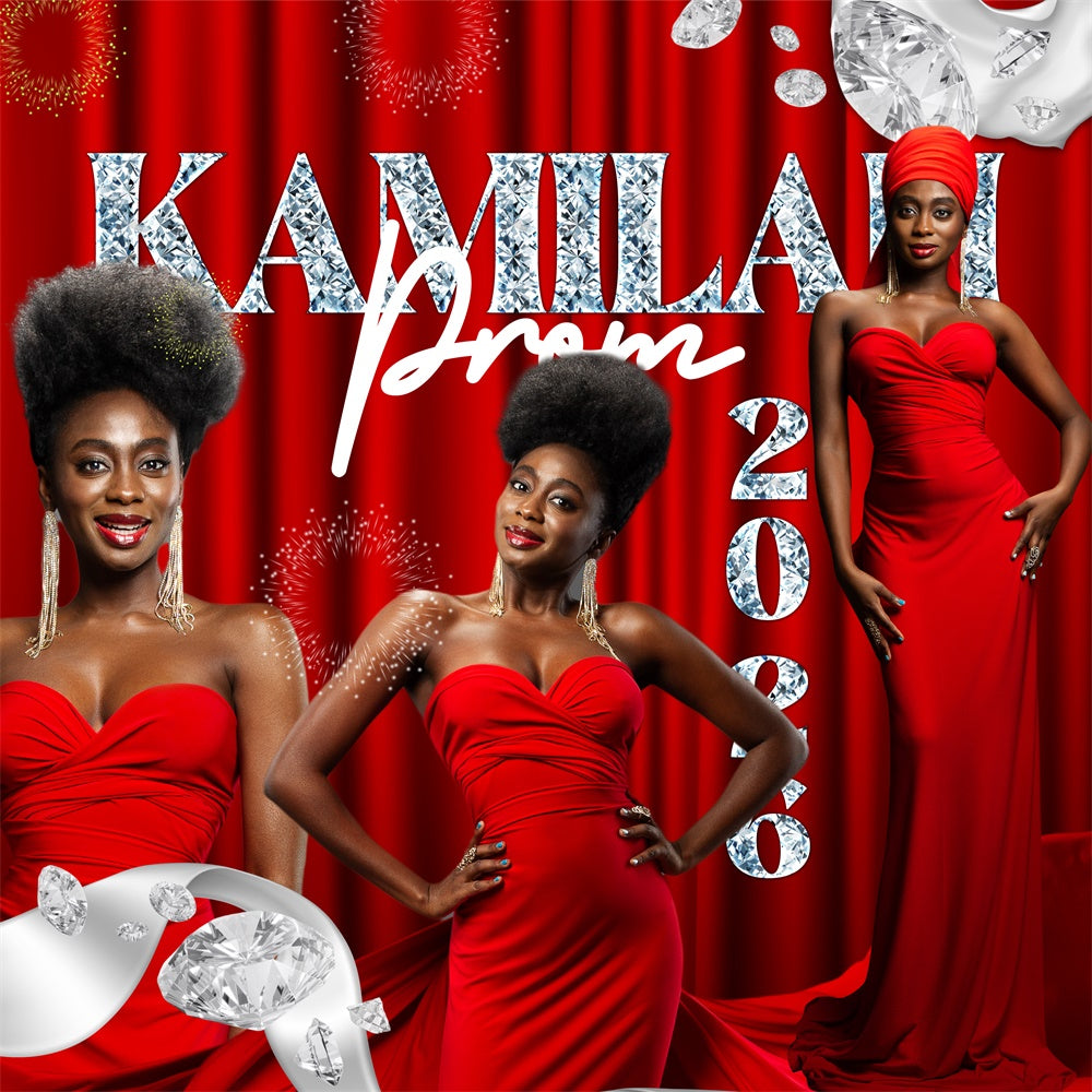 Prom Backdrop Ideas Scarlet Elegance Custom Party Graduation Backdrop BRP6-185