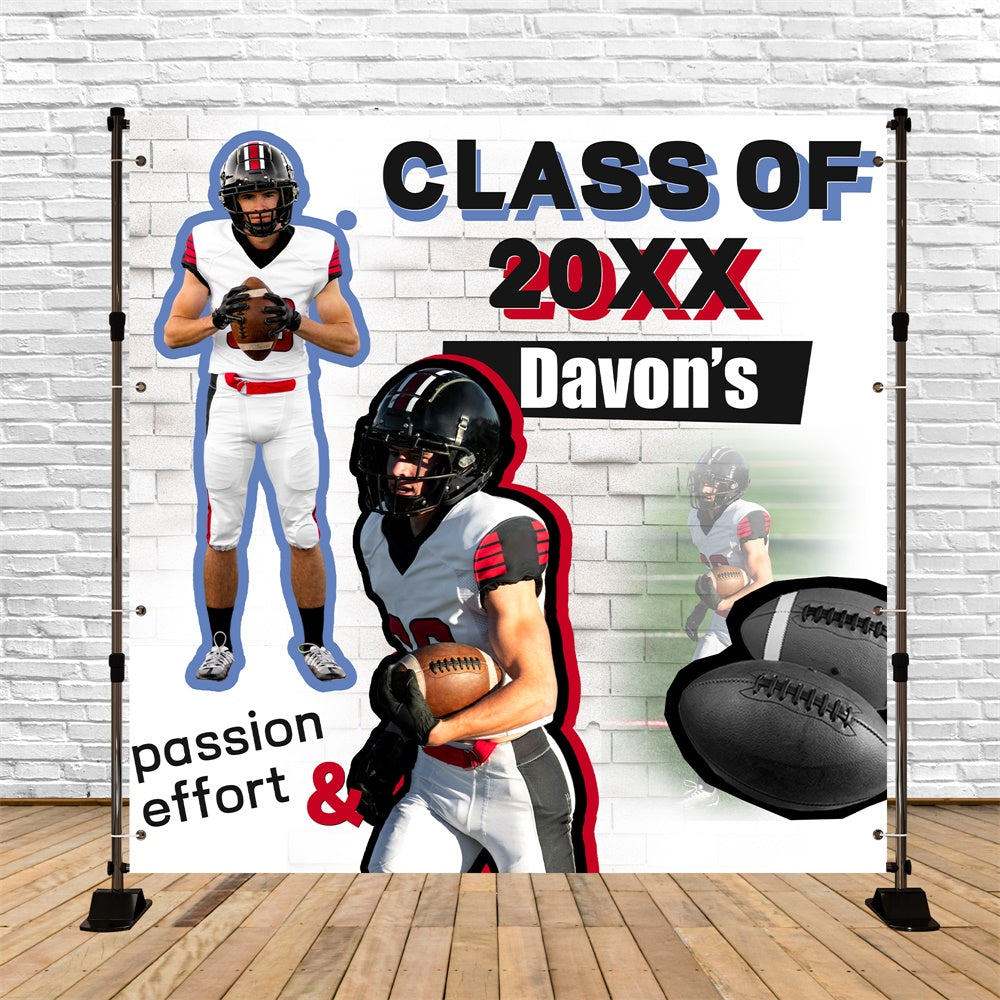 Graduation Photo Backdrop Game Day Personalized Party Graduation Backdrop BRP6-187