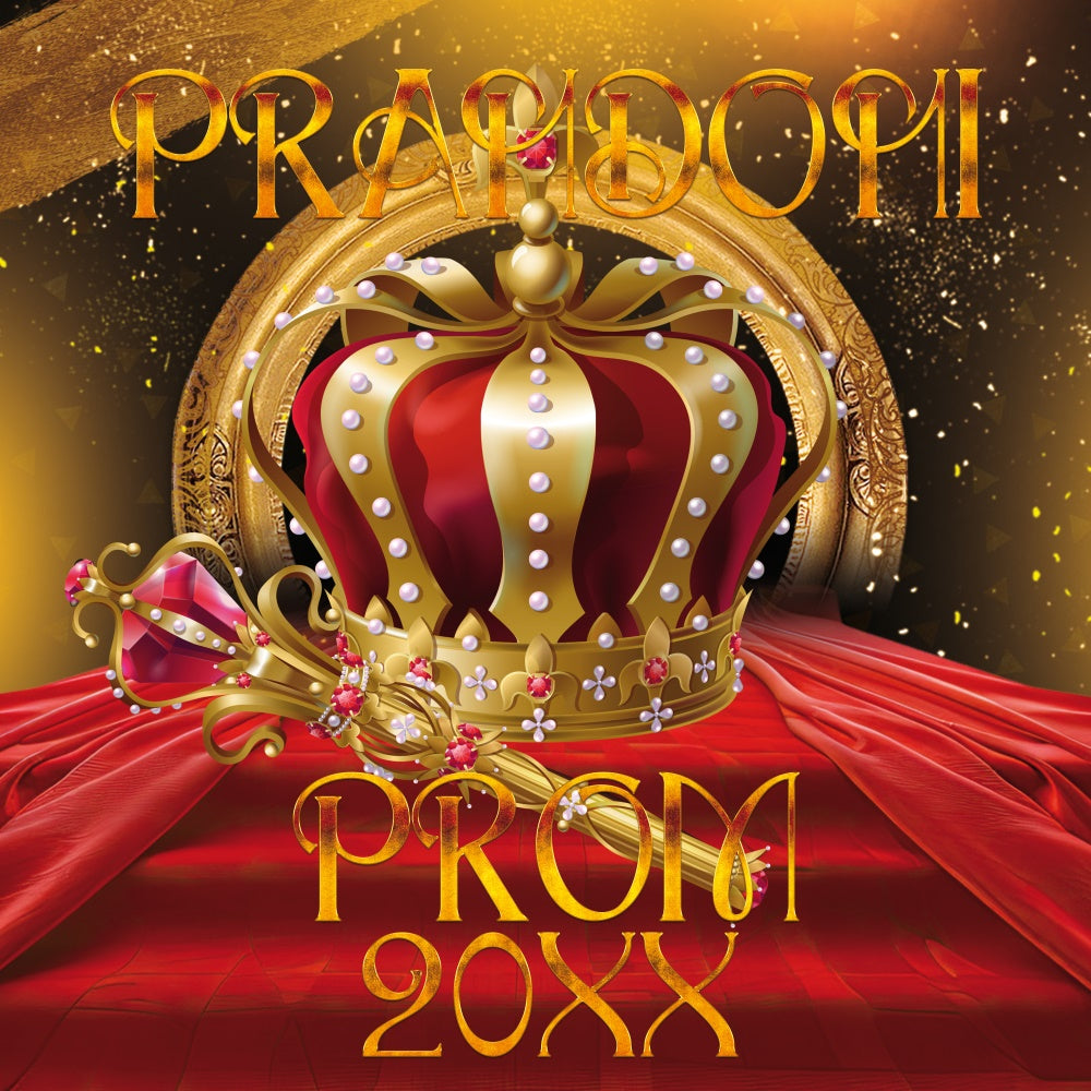 Prom Photo Backdrop Crown Jewel Customized Party Graduation Backdrop BRP6-197