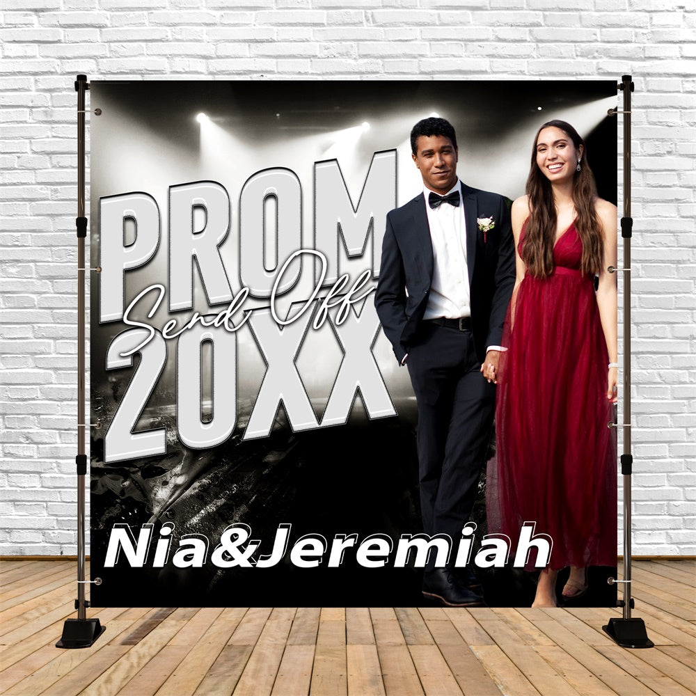 Prom Backdrops Modern Romance Personalized Party Graduation Backdrop BRP6-198