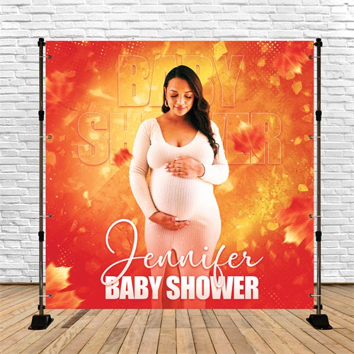 Baby Shower Backdrop Ideas Autumn Glow Customized Backdrop BRP6-218