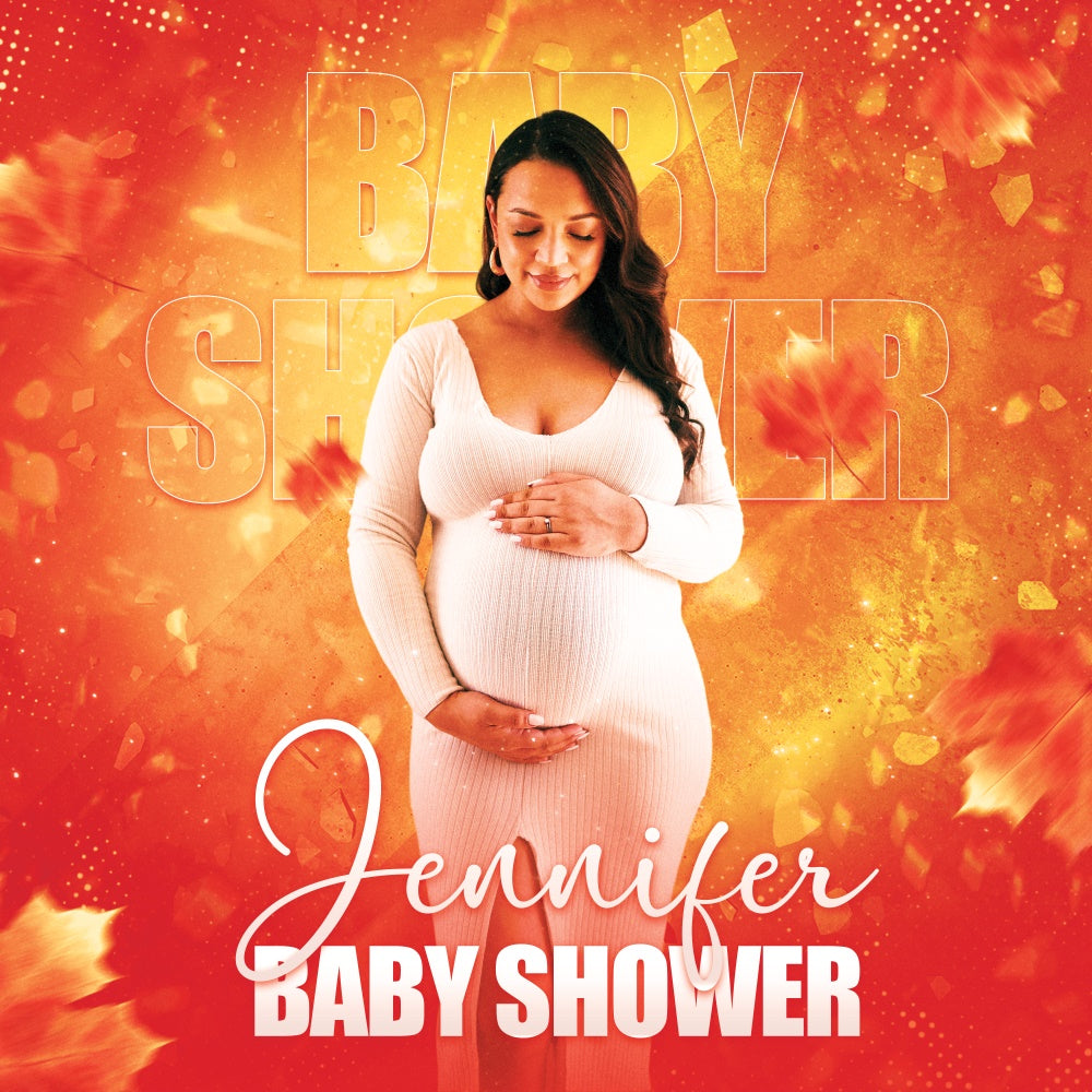 Baby Shower Backdrop Ideas Autumn Glow Customized Backdrop BRP6-218