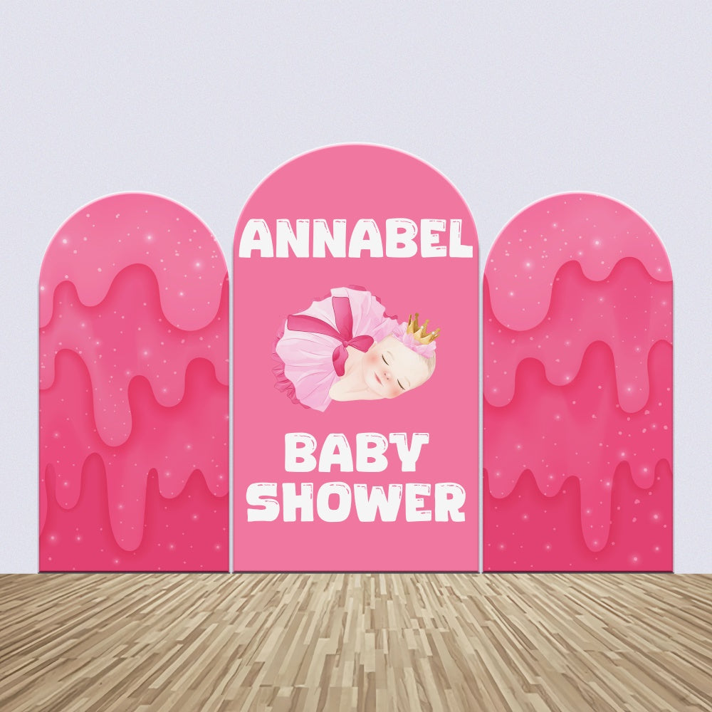 Baby Shower Backdrop Sweet Pink Fantasy Arch Backdrop Kit BRP6-228