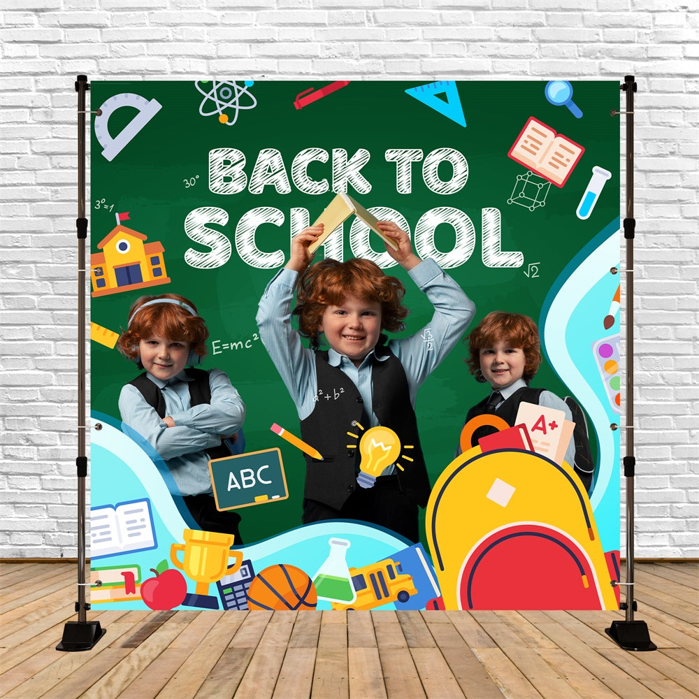 Back To School Backdrops School Zone Fun Personalized Backdrop BRP6-40