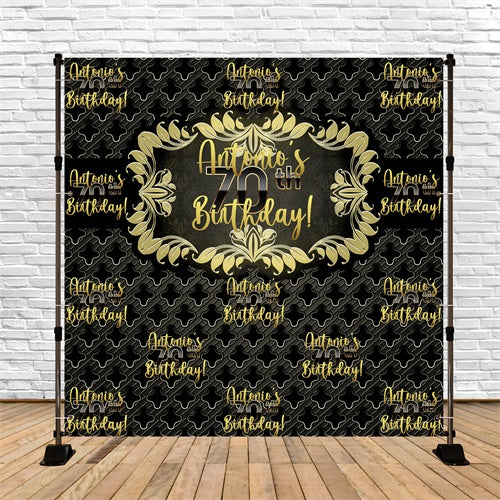 Backdrop Ideas For Birthday Golden Luxe 70th Backdrop BRP6-59