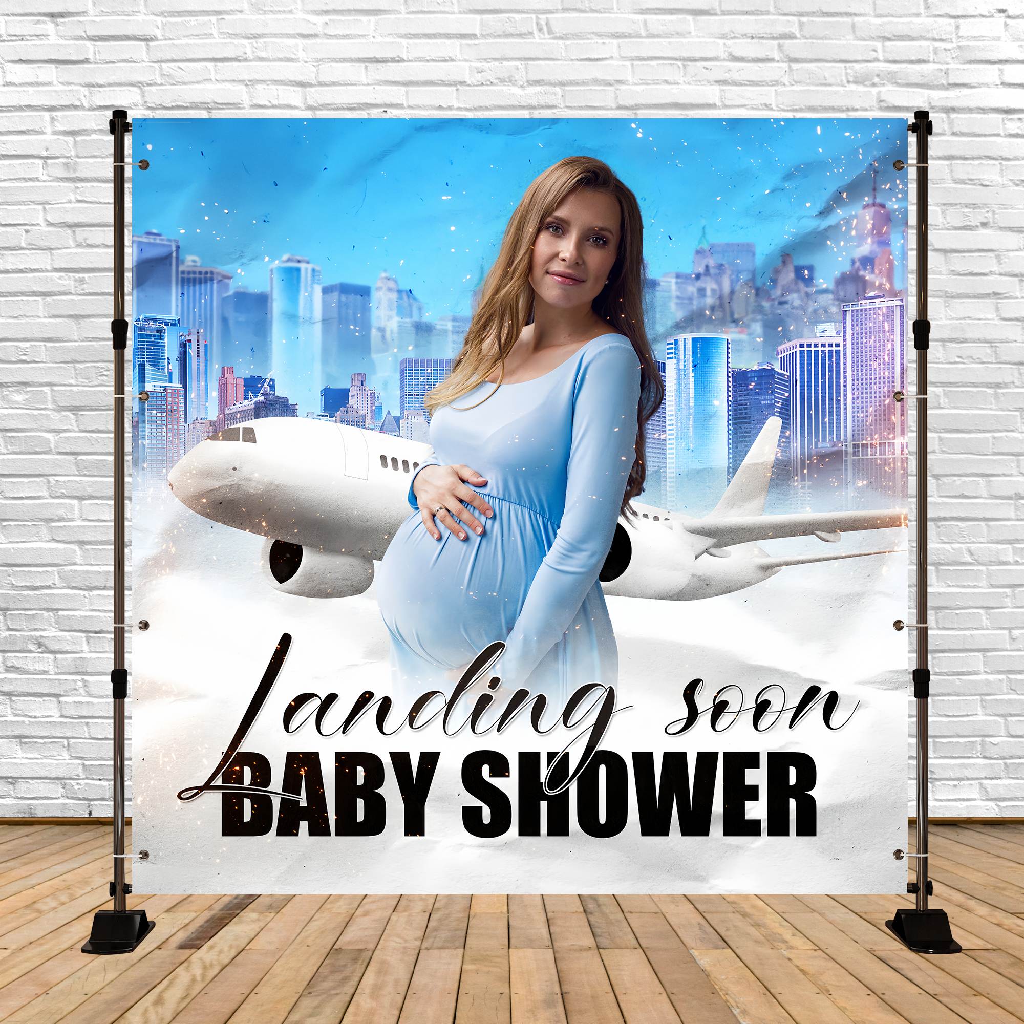 Backdrops For Baby Shower Cloud Journey Customized Backdrop BRP6-6