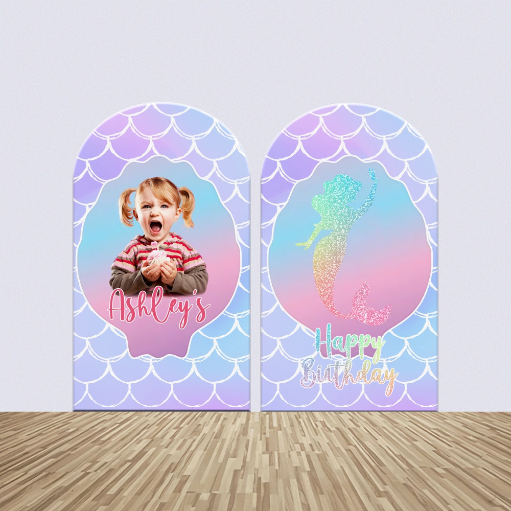 Mermaid Backdrop For Birthday Mermaid Sparkle Arch Backdrop Kit BRP6-84