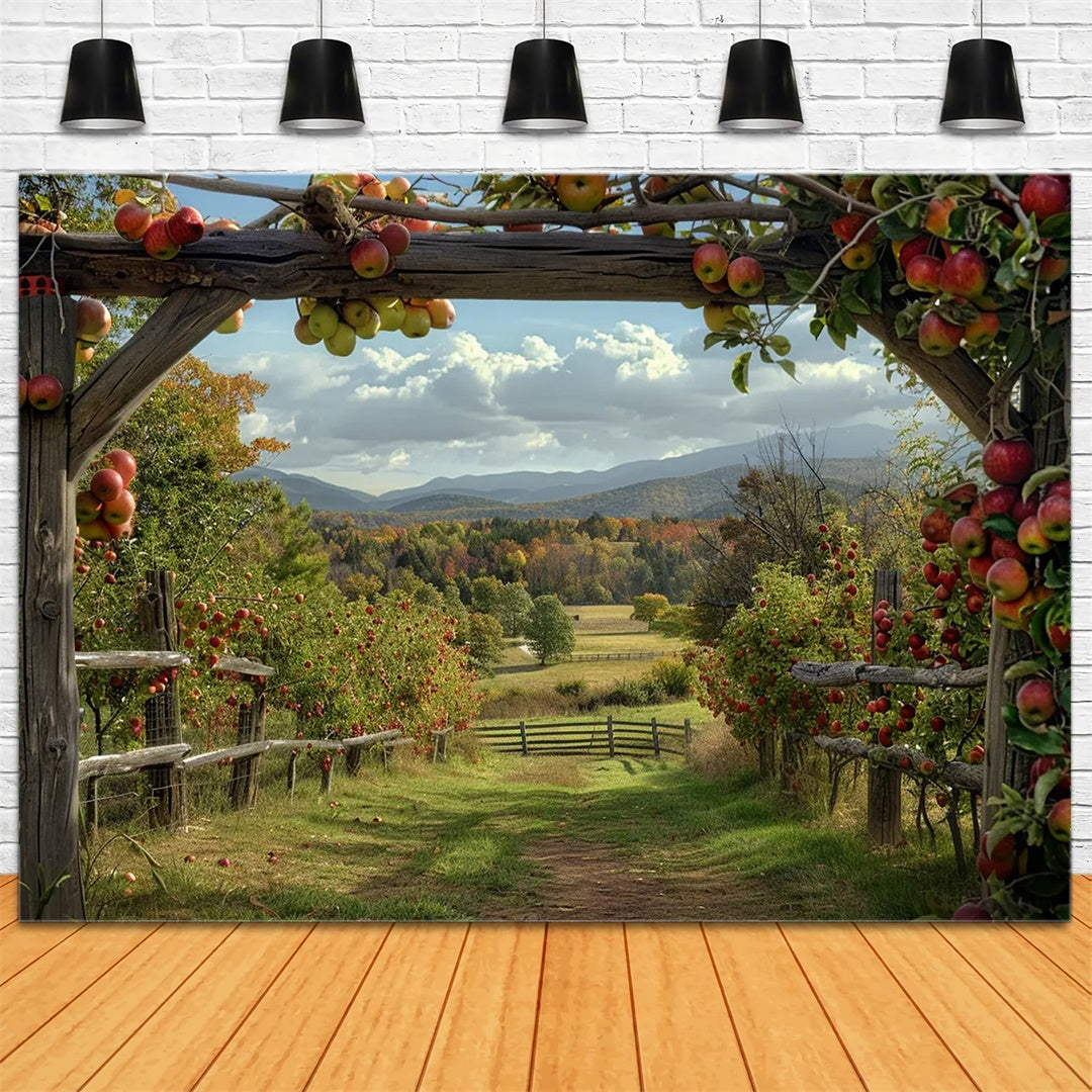 Autumn Apple Farm Backdrop for Photography BRP7-143 – Dbackdrop