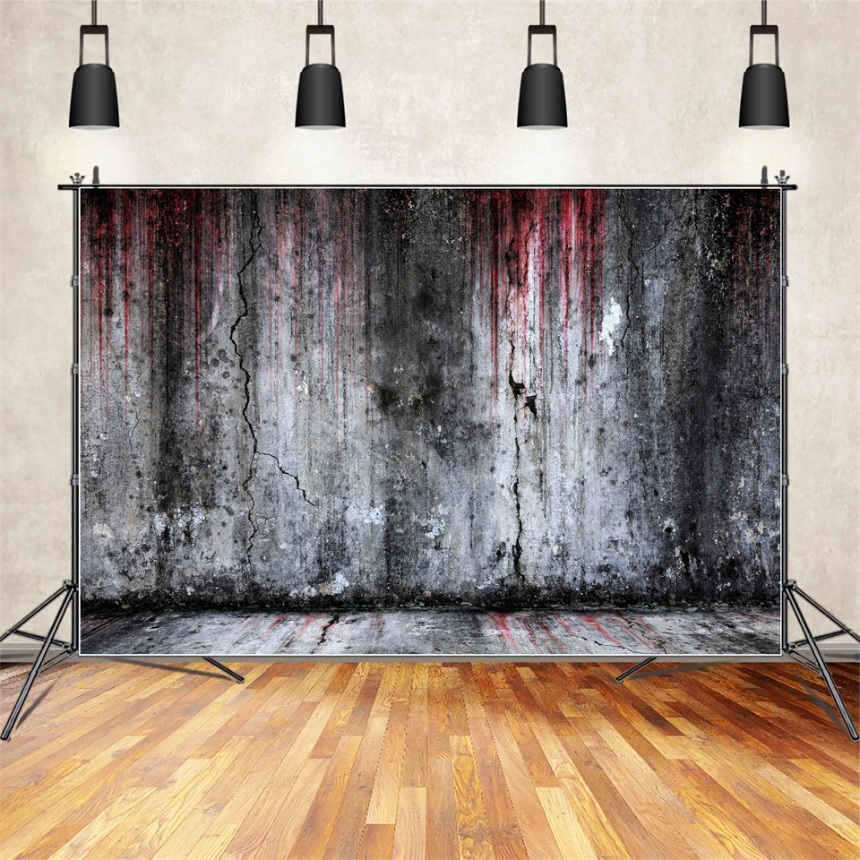 Distressed Bloodied Wall Halloween Photography Backdrop BRP8-270 ...