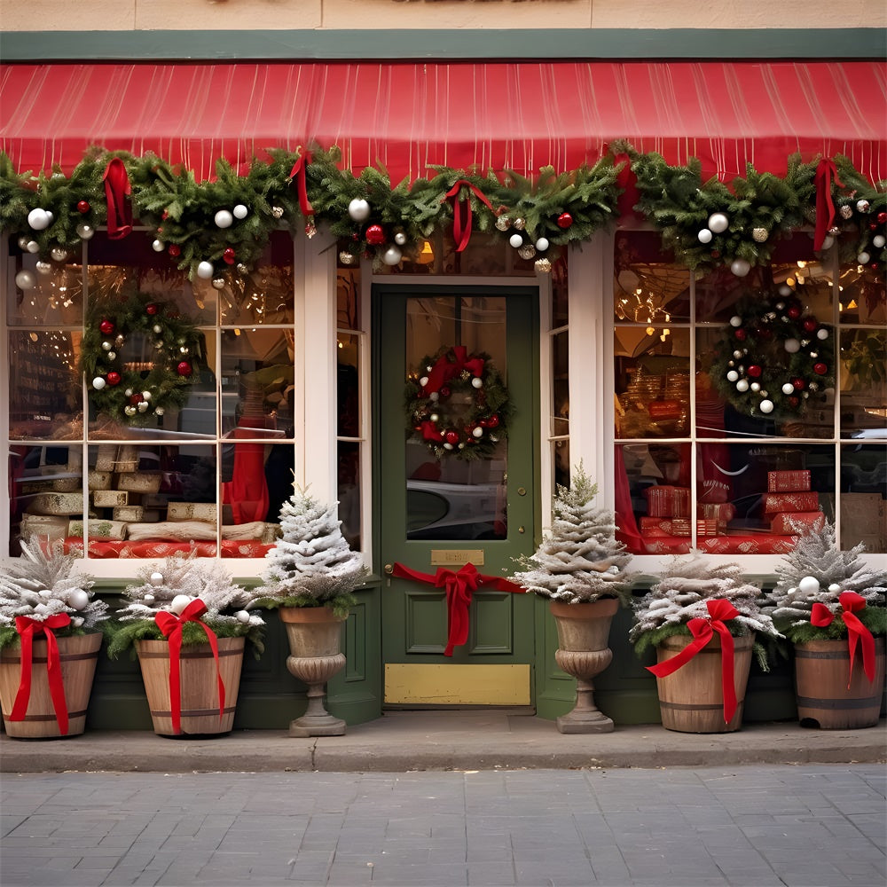Christmas Festive Street Shop Backdrop BRP8-90