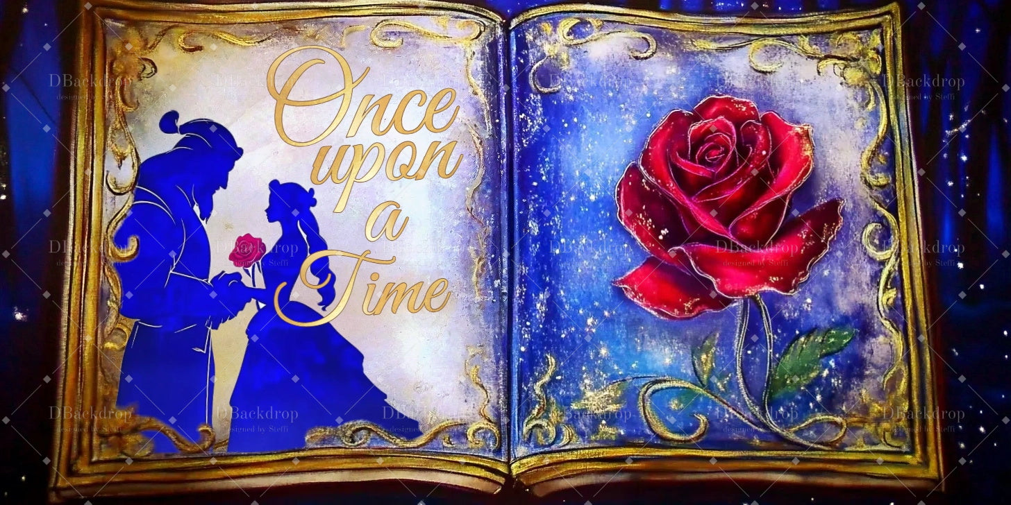 Theater Stage Backdrops Beauty and the Beast Stage Backdrop CSH59-T21a