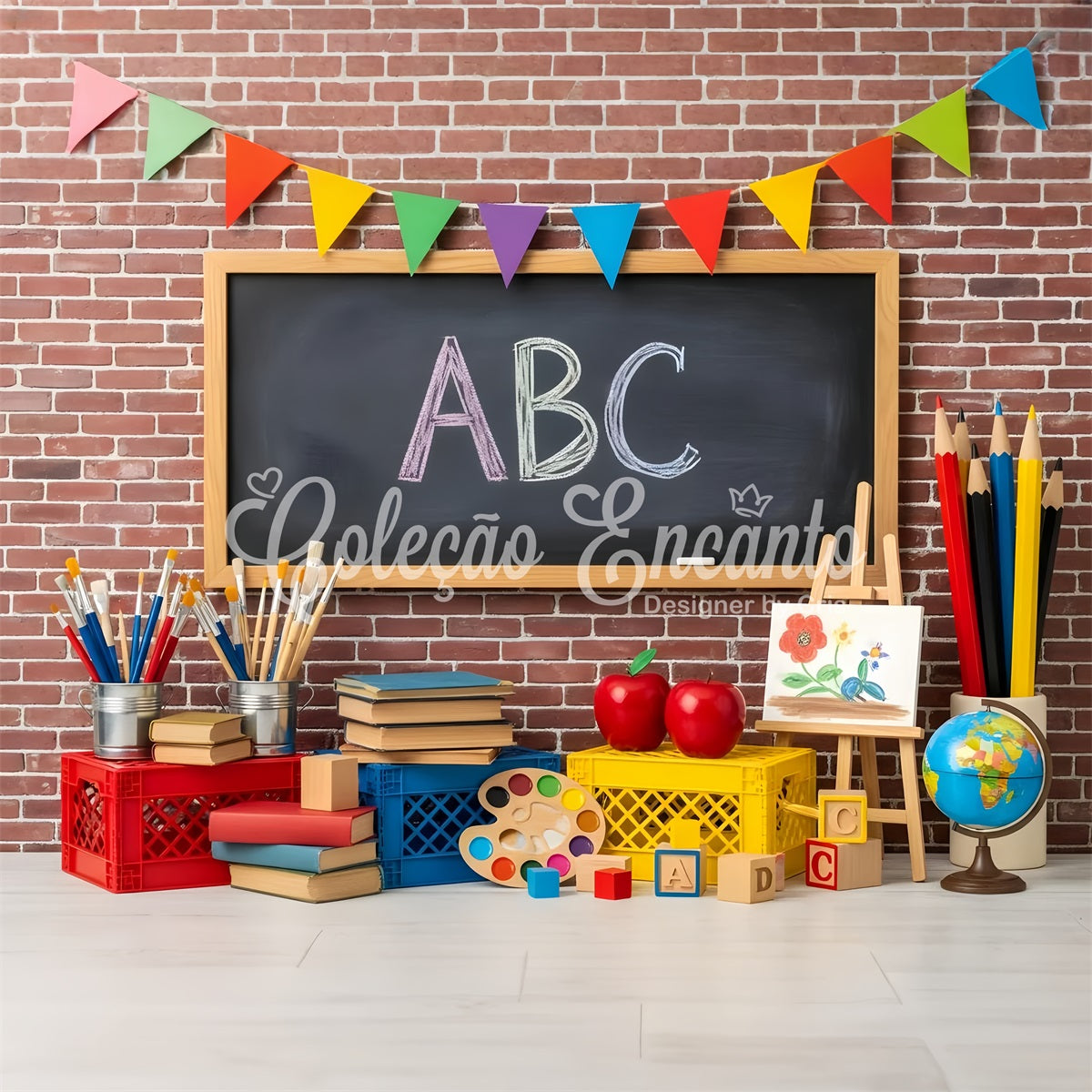 School Photo Backdrops Classroom Art Supplies Chalkboard Photo Backdrop By Magali