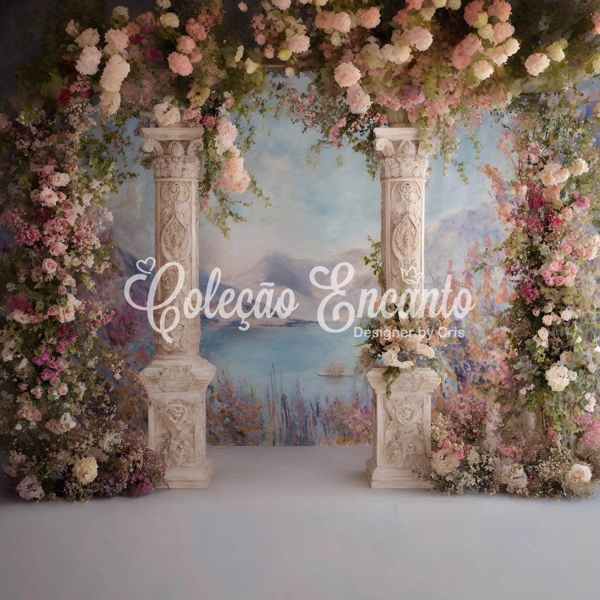 Mother's Day Photo Backdrop Floral Columns Mountain View Mothers Day Photo Backdrop Ideas By Magali
