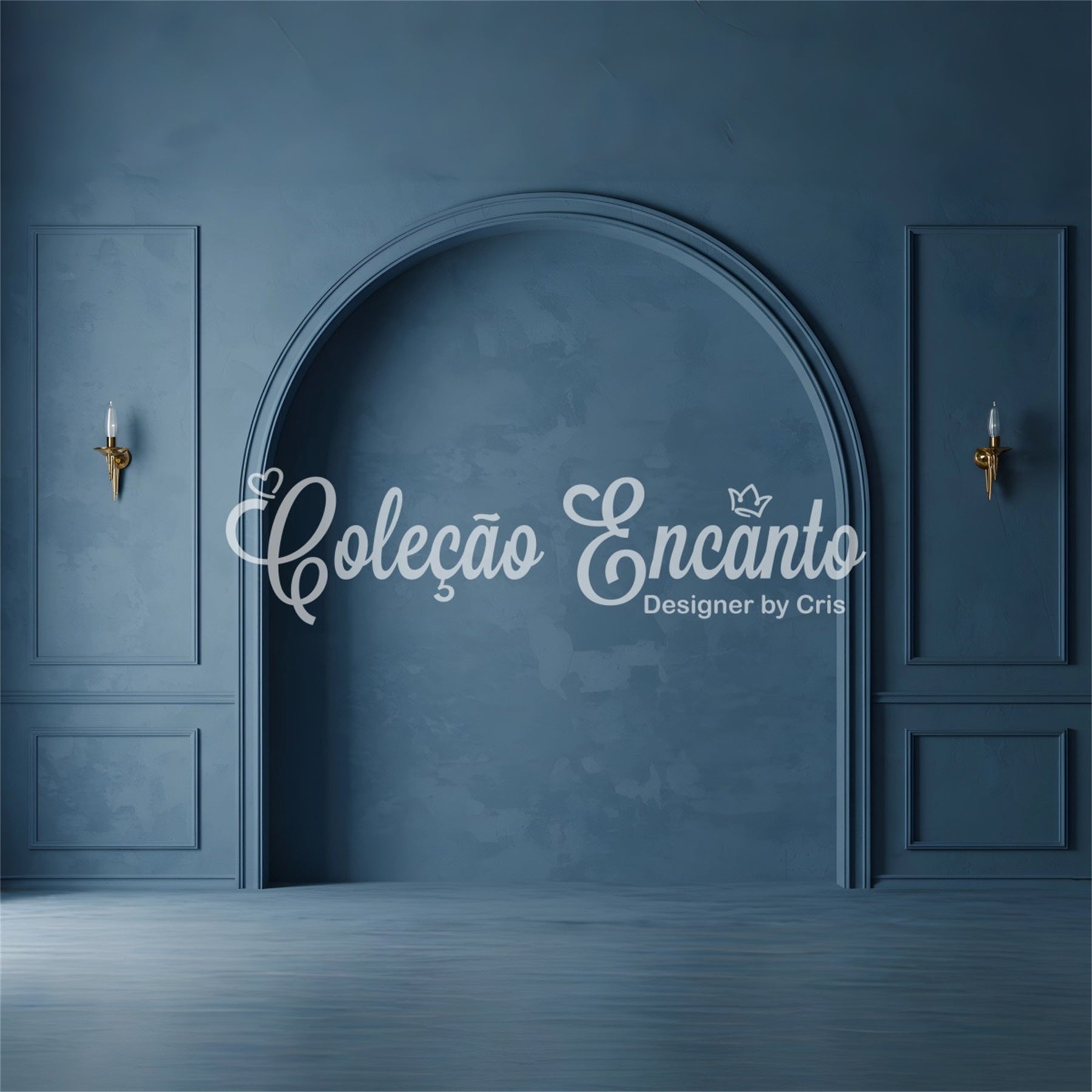 Backdrop For Mothers Day Blue Vintage Wall Archway Backdrops For Mother's Day By Magali