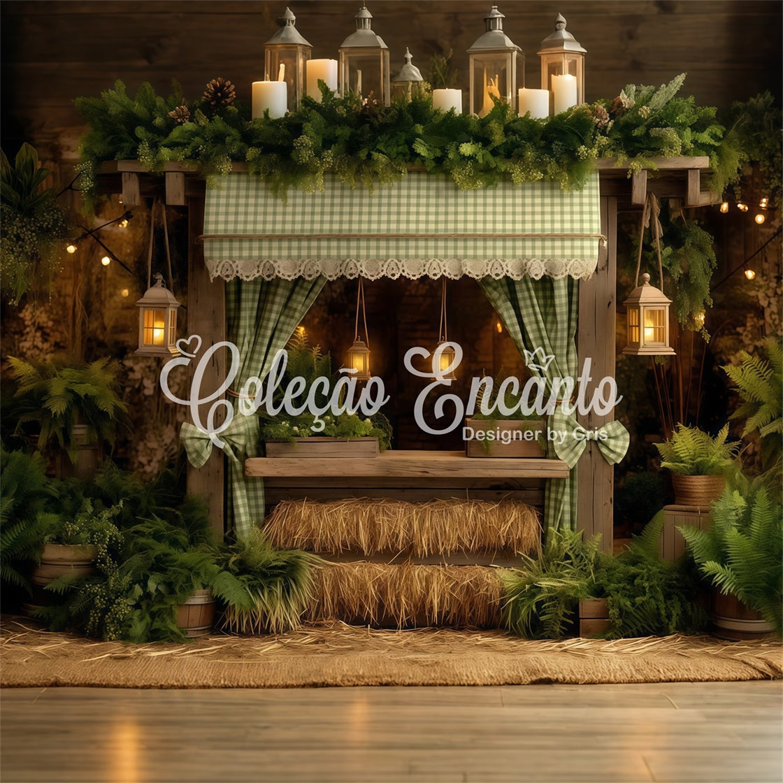 Easter Farm Barn Backdrop Rustic Fern Hay Stall Backdrops For Easter Pictures By Magali