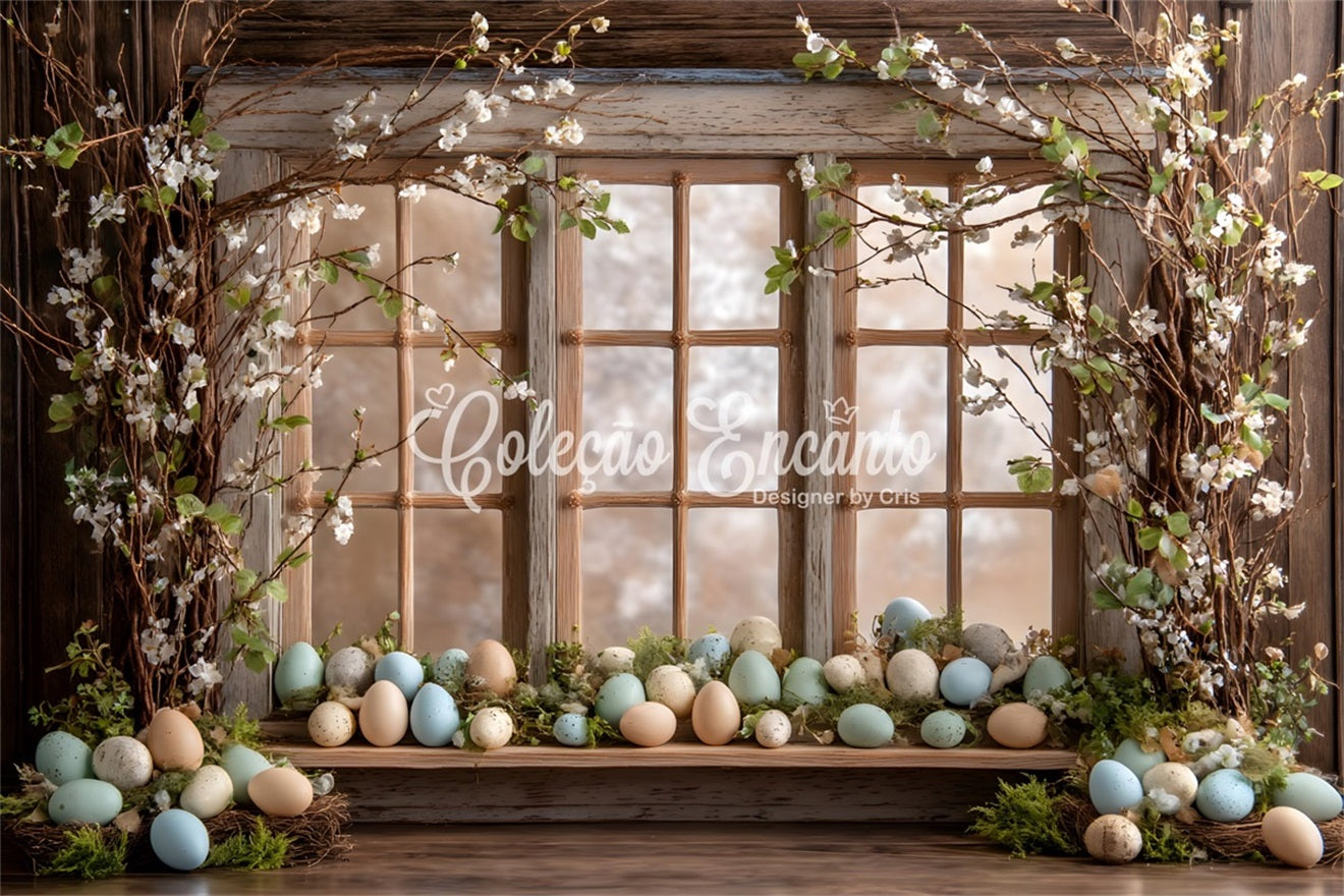 Egg Backdrop Rustic Window Flower Blooms Backdrop Ideas For Easter Pictures By Magali