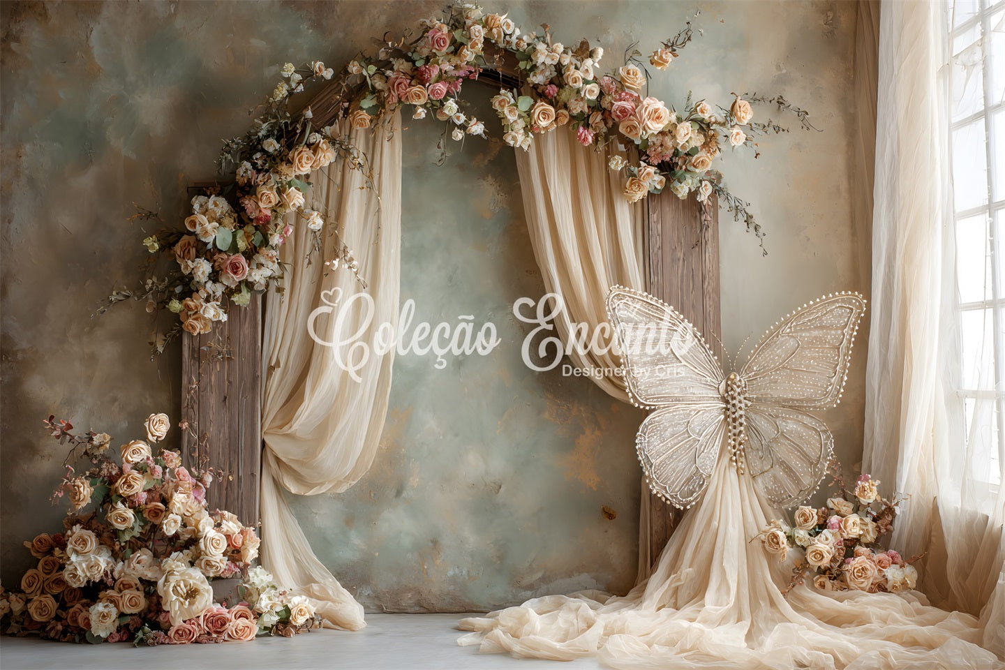 Backdrops For Mother's Day Elegant Rose Arch Butterfly Backdrops For Mothers Day By Magali