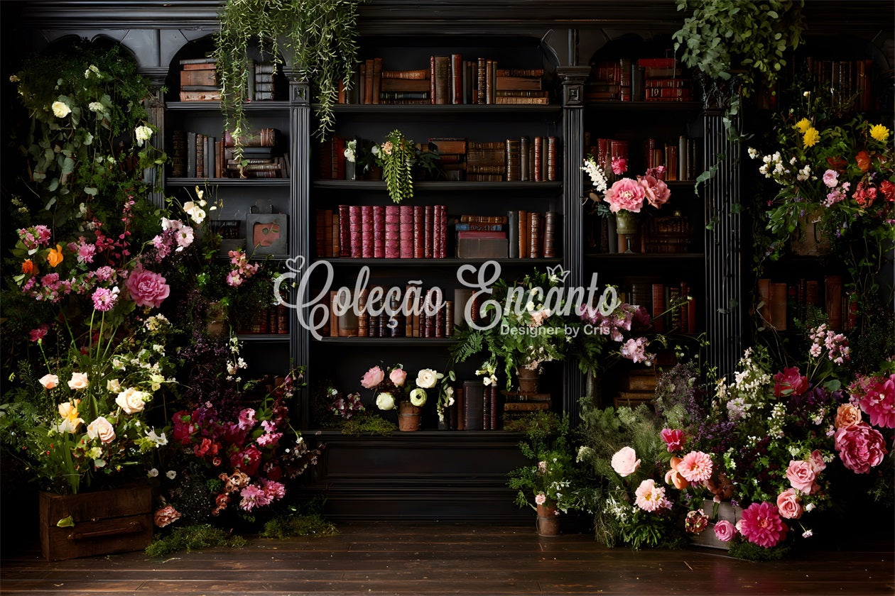 Mother's Day Picture Backdrop Library Blooms Vintage Charm Mothers Day Photo Booth Backdrop By Magali