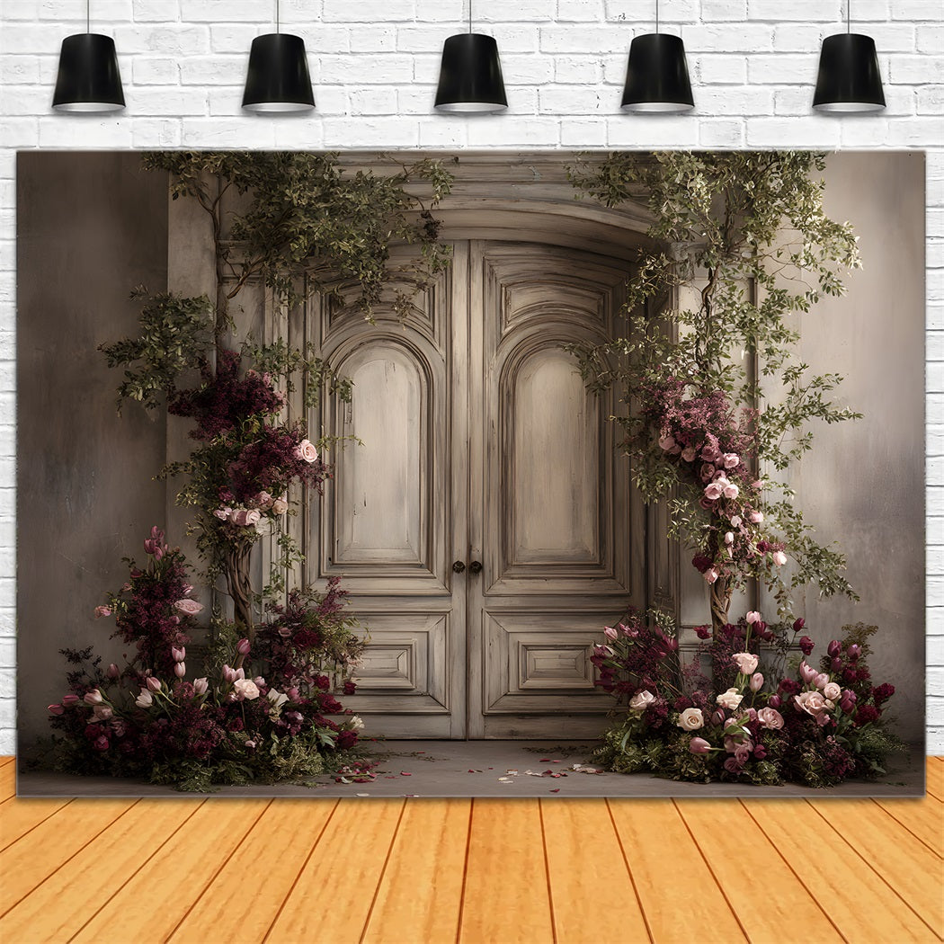 Photo Backdrops For Mothers Day Romantic Floral Doorway Mothers Day Photography Backdrops By Magali