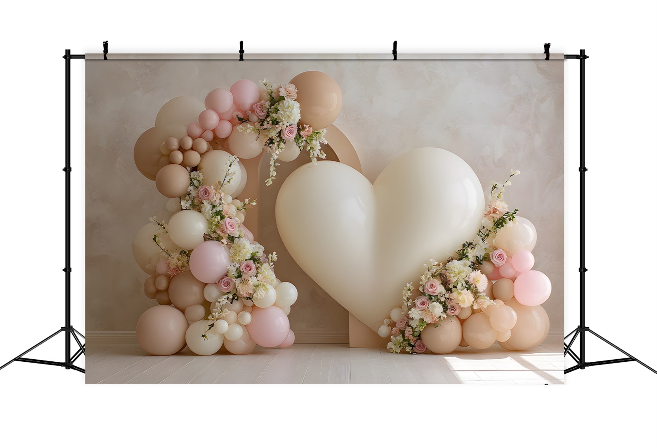Mothers Day Balloon Backdrop Love Heart Roses Flowers Photo Booth Mothers Day Backdrop By Magali