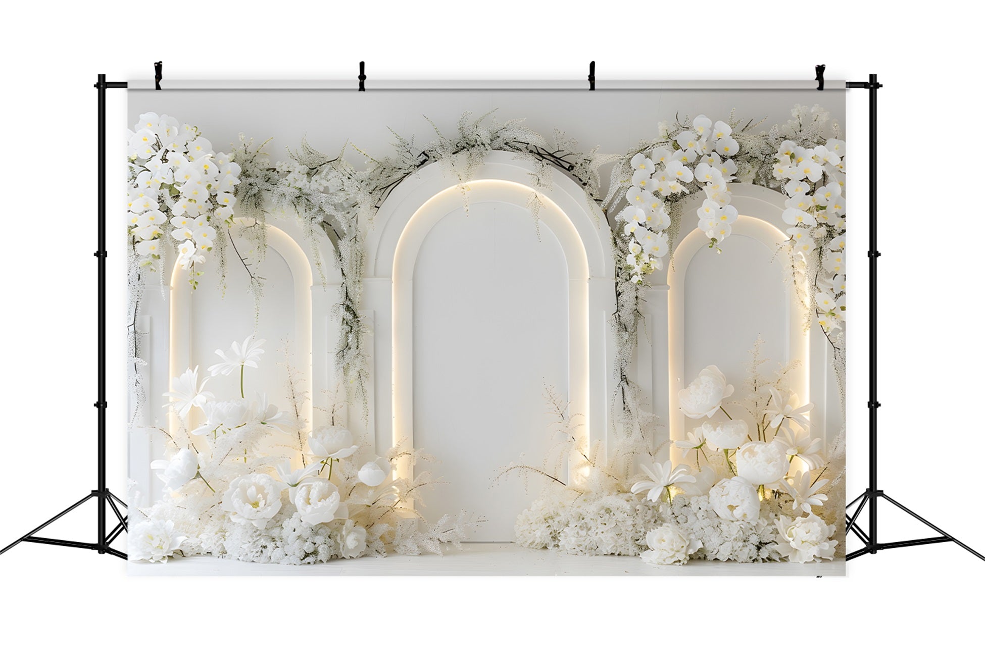 Mothers Day Photo Backdrop Ideas White Floral Arch Peonies Mother's Day Backdrops By Magali