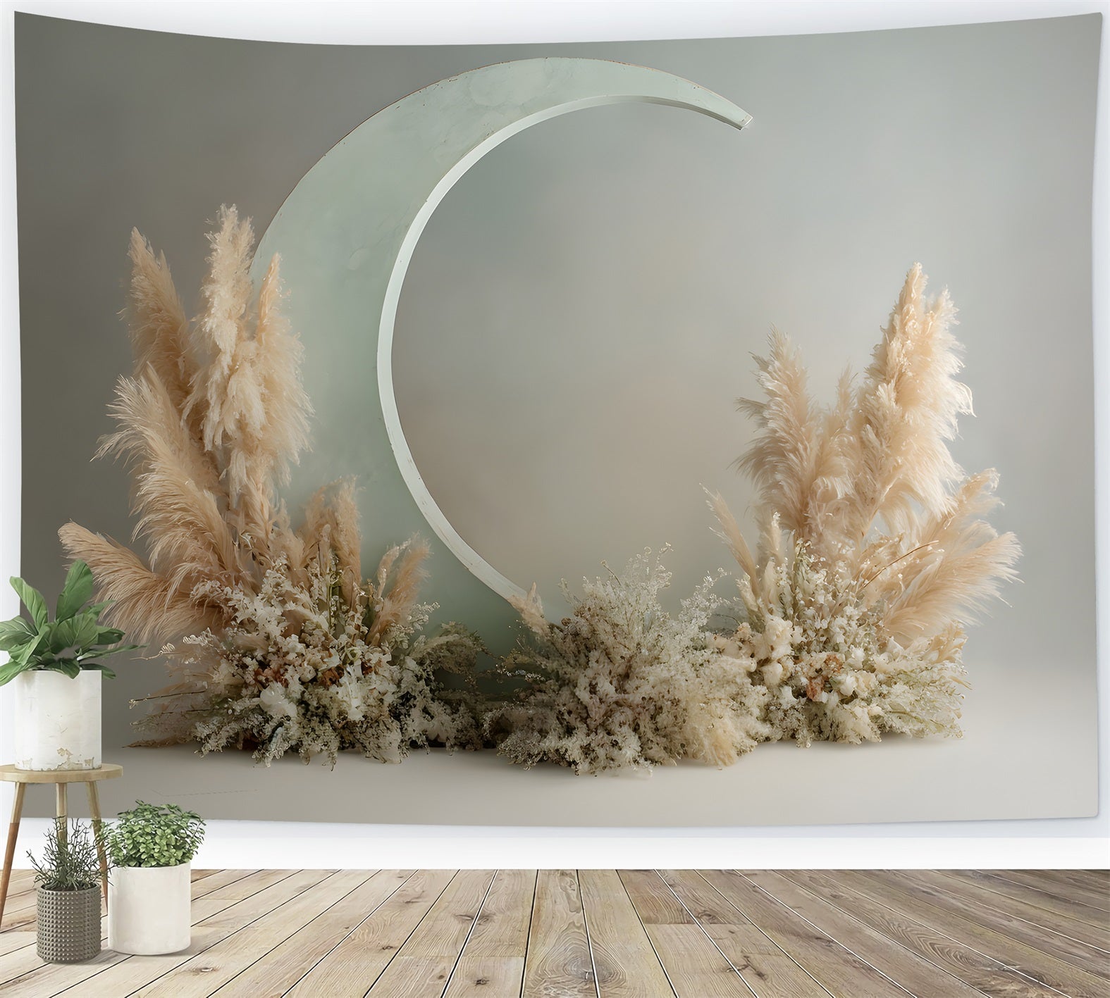 Happy Mothers Day Backdrops Elegant Pampas Moon Arch Mother's Day Photoshoot Backdrop By Magali