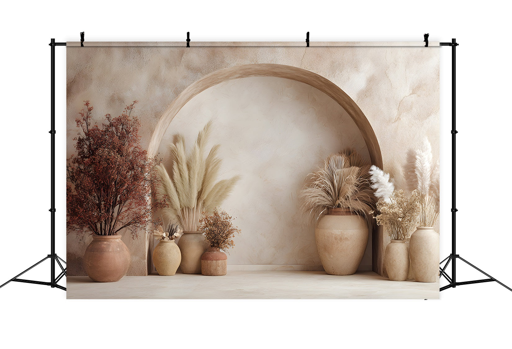 Mother's Day Photoshoot Backdrops Terracotta Dried Pampas Arch Mother Day Photo Backdrops By Magali