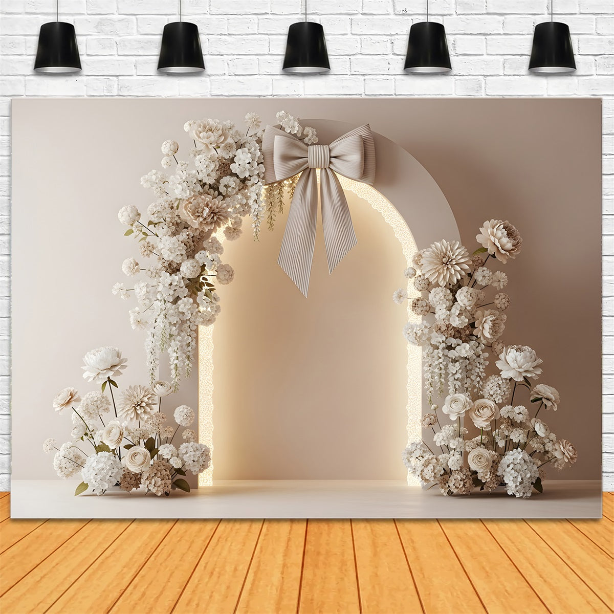Mothers Day Flower Backdrop Ivory Bow Floral Arch Glow Mothers Day Photo Backdrop Ideas By Magali