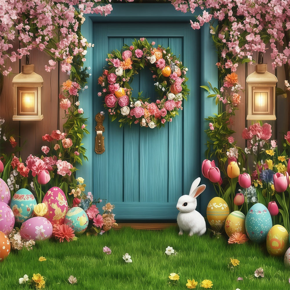 Easter Backdrop Ideas Dreamy Door Bunny Egg Backdrop CJJ-164