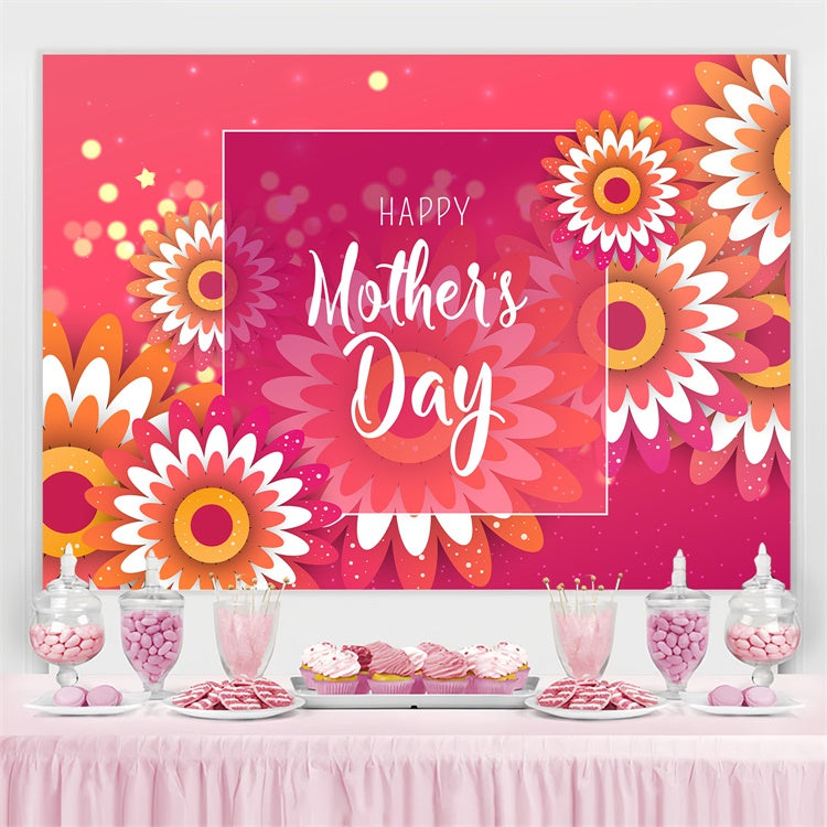 Mothers Day Backdrops Vibrant Blooming Daisy Customized Backdrop CJJ3-139