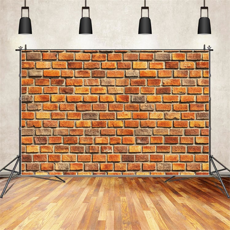 Brick Backdrop Photography Rustic Warm Tone Brick Backdrop CJJ3-27